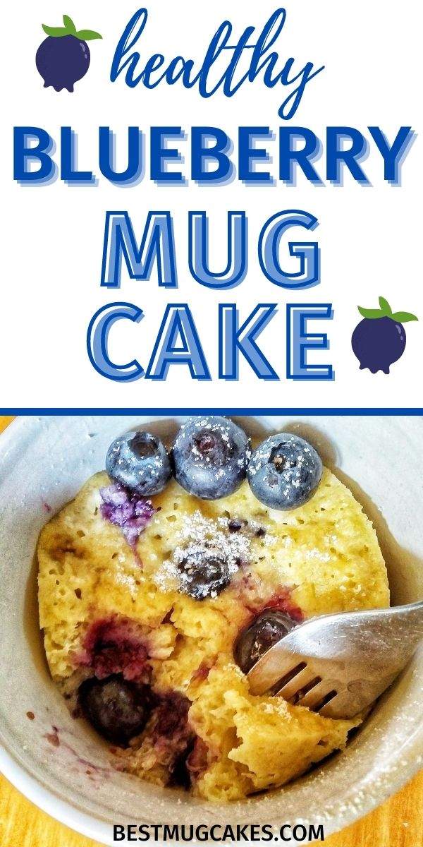 2 Minute Gluten-Free Blueberry Mug Cake - Best Mug Cakes