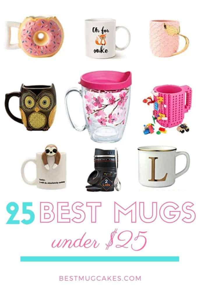 These are the cutest mugs for your morning coffee, best mugs for tea, and the best mugs for mug cakes too! This is a huge selection of the most adorable and creative mugs to keep you happily caffeinated. These fun mugs make the perfect gift for friends, coworker gifts, gifts for neighbors, teacher gifts, or self care gifts!