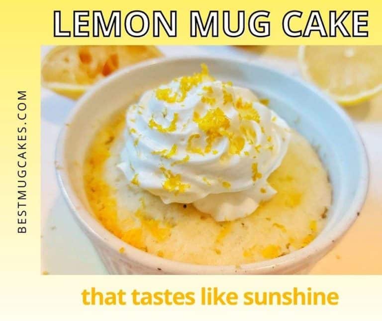 2 Minute Sweet and Tangy Lemon Mug Cake That Tastes Like Sunshine ...