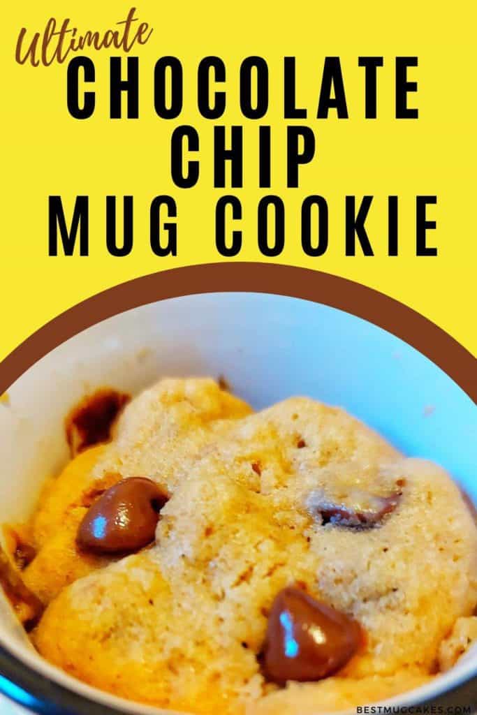Ultimate chocolate chip mug cookie
