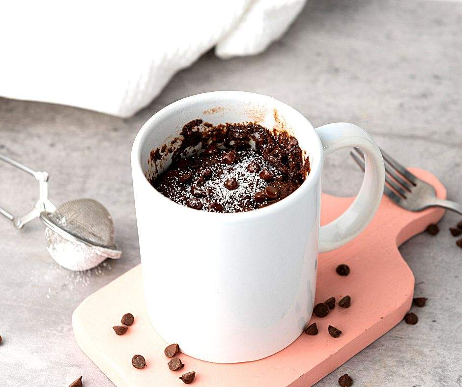 vegan chocolate mug brownie