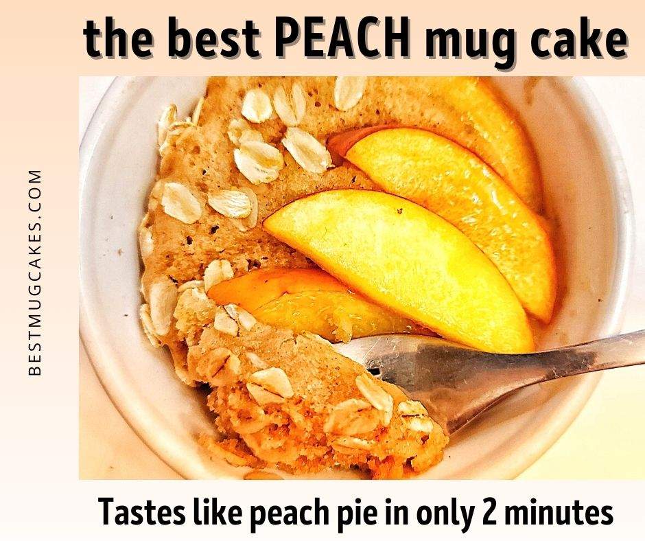 This peach mug cake tastes like summer! With all the fresh peach flavor, it is way faster and easier to make than peach pie or peach cobbler. It makes a quick homemade fruit dessert.