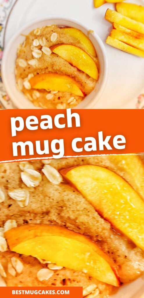 This peach mug cake tastes like summer! With all the fresh peach flavor, it is way faster and easier to make than peach pie or peach cobbler. It makes a quick homemade fruit dessert.
