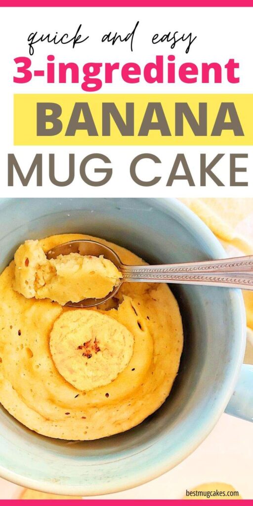 3-Ingredient Banana Mug Cake (Microwave Banana Bread)