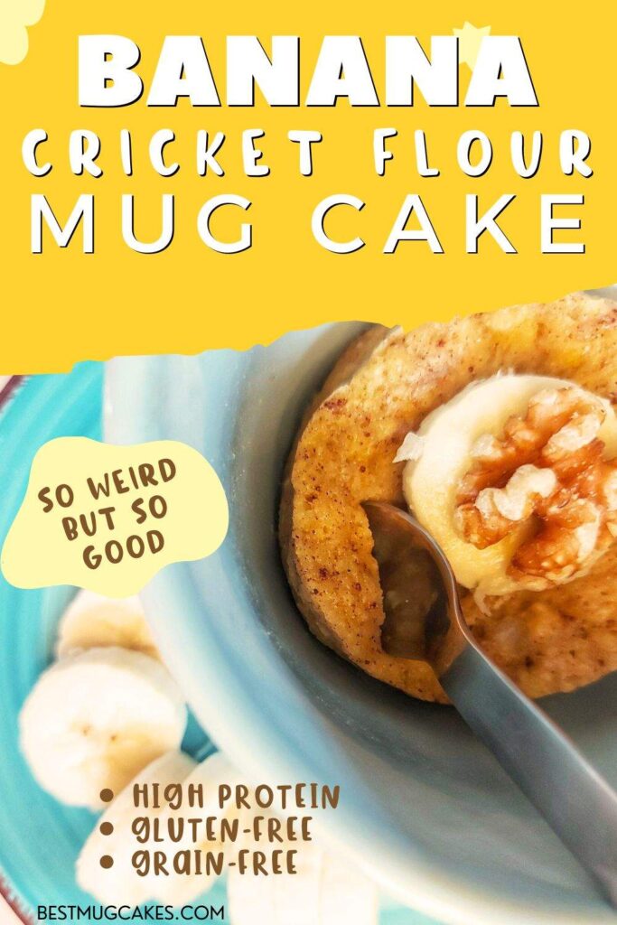 Looking for a unique high-protein treat that’s actually delicious? This banana walnut mug cake is made with cricket flour—yes, really!—but don’t worry, you won’t taste a thing except cozy banana bread flavor. It’s gluten-free, grain-free, packed with protein, and ready in minutes. A fun and unusual dessert that’s perfect for the adventurous foodie or anyone looking to sneak more protein into their day (without the whey). Try this easy mug cake and be surprised!