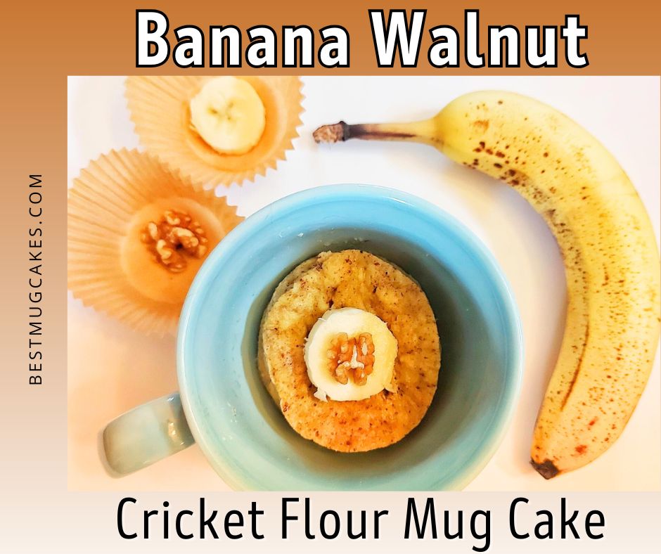 Looking for a unique high-protein treat that’s actually delicious? This banana walnut mug cake is made with cricket flour—yes, really!—but don’t worry, you won’t taste a thing except cozy banana bread flavor. It’s gluten-free, grain-free, packed with protein, and ready in minutes. A fun and unusual dessert that’s perfect for the adventurous foodie or anyone looking to sneak more protein into their day (without the whey). Try this easy mug cake and be surprised!