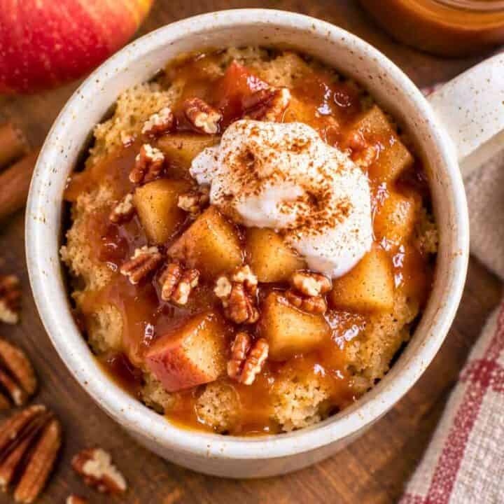 Caramel Apple Mug Cake